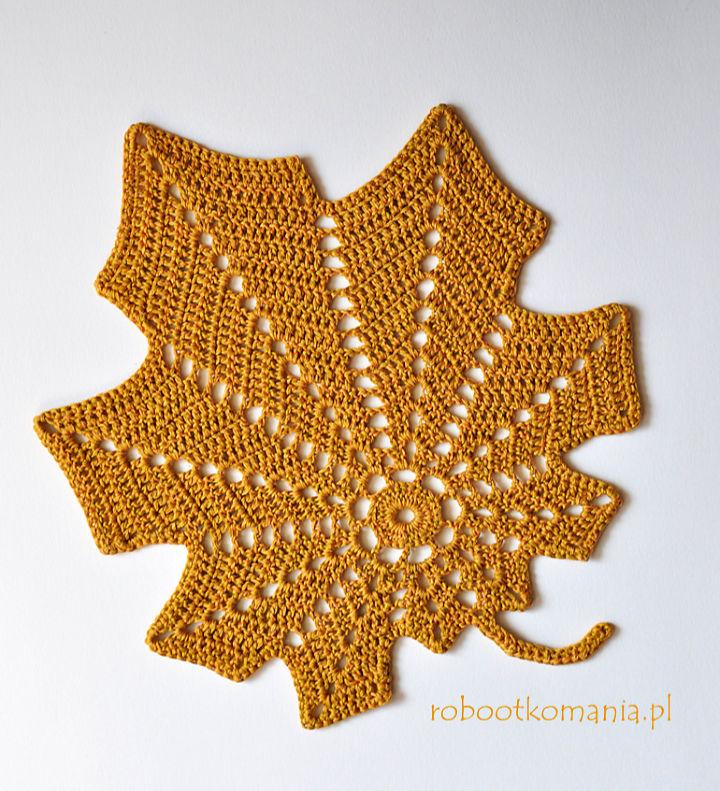 Crochet Autumn Leaf Pattern