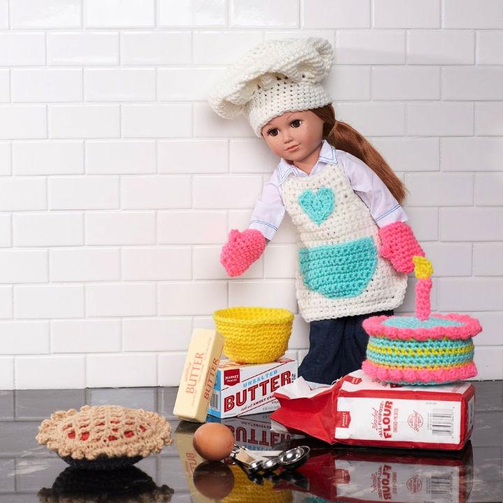 Crochet Baking Chef Doll
