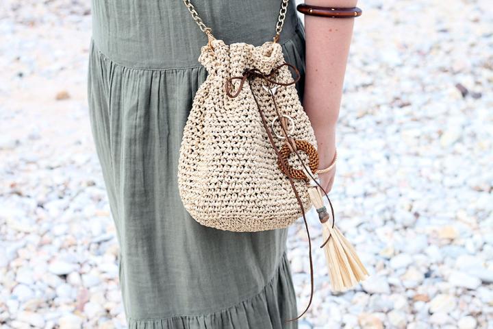 Crochet Draw String Bag