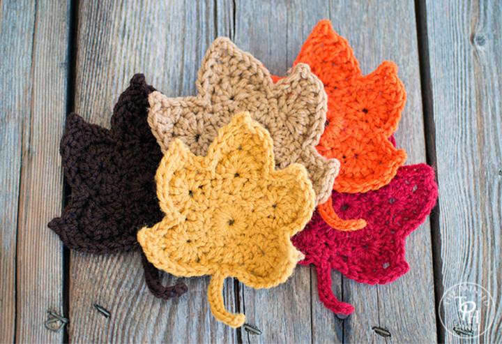 Crochet Fall Leaves