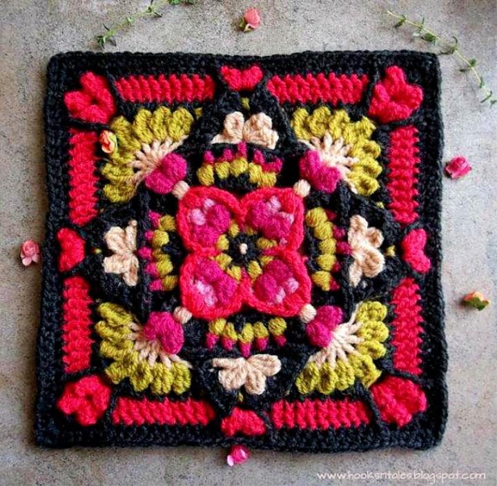 Crochet Flower Granny Square