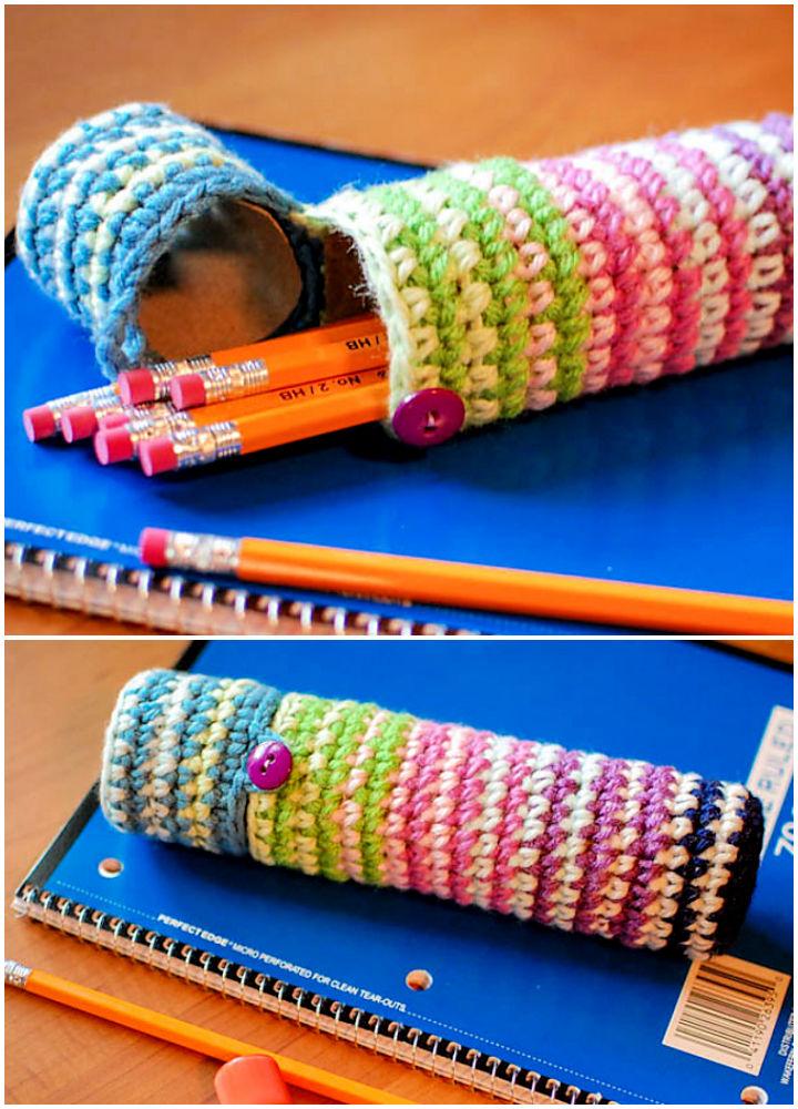 Crochet Pencil Holder