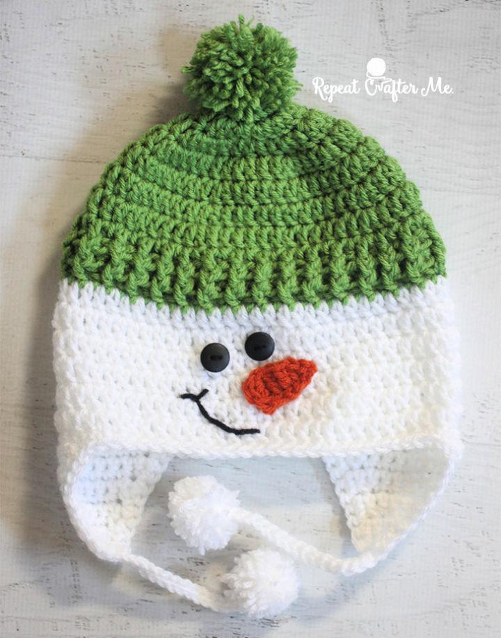 Crochet Snowman Hat