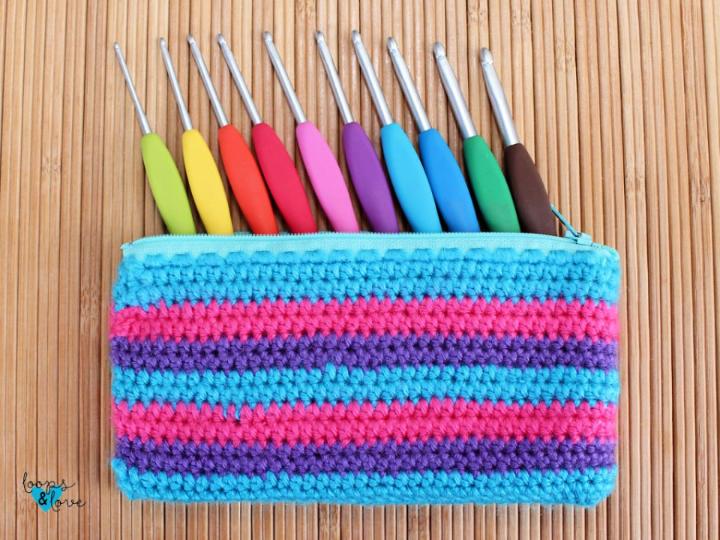 Crochet pouch tutorial hot sale