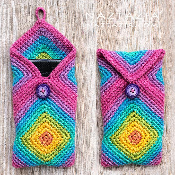 Simply Elegant Cell Phone Pouch Crochet Free Pattern