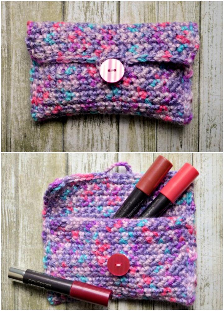 20 Unique Crochet Pouches  Find Easy Crochet Pouch Pattern