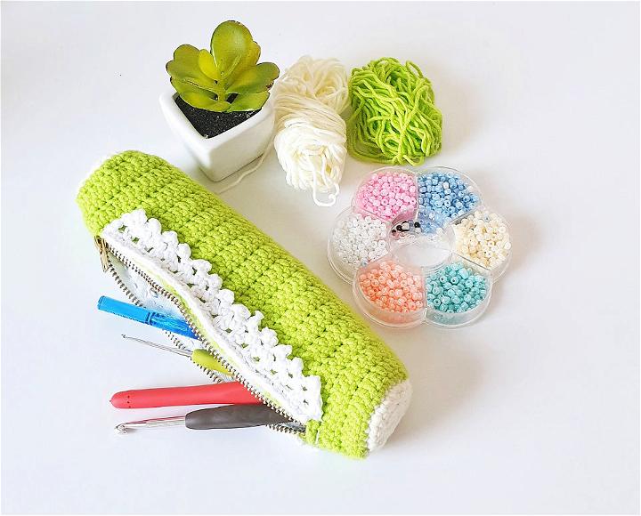 Crochet Kit, Flat Kit, Crochet Pencil Case, Ganchillo Case 