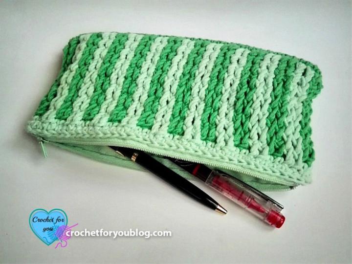 Crochet pen online pouch