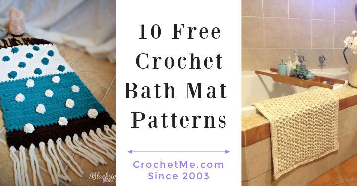 How to Crochet a Bath Mat: Easy and Free Pattern - OkieGirlBling'n