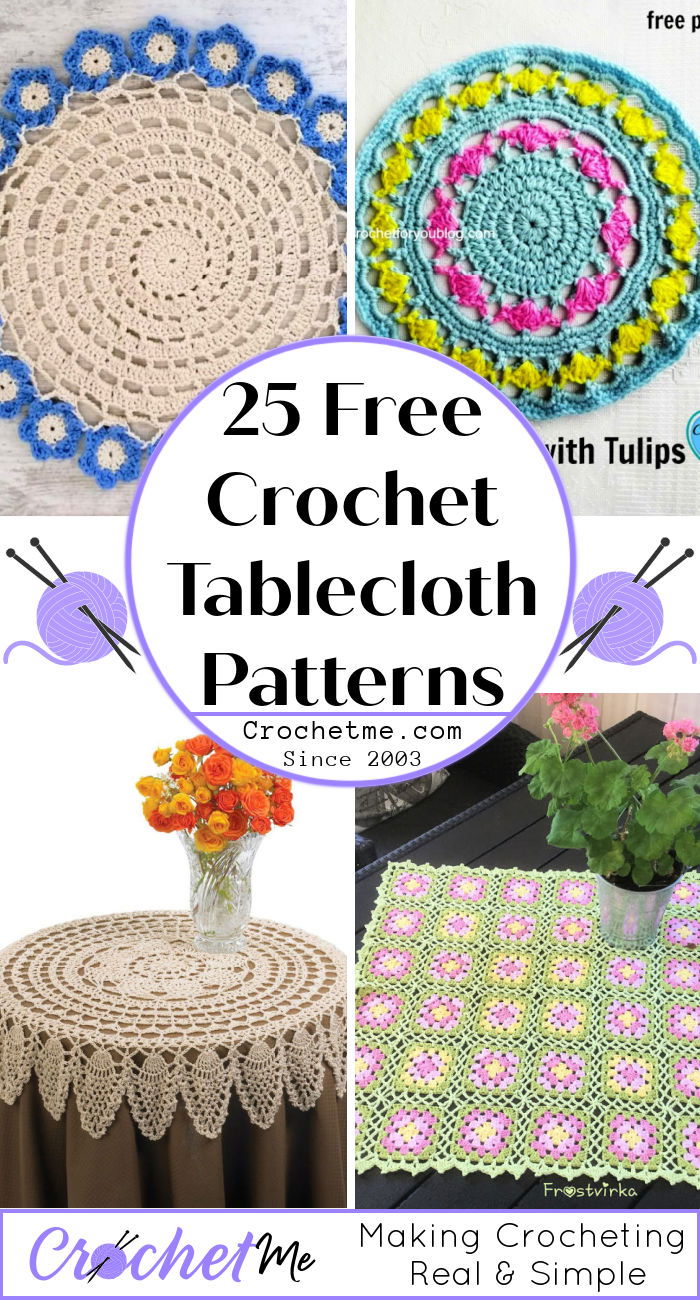 25 Free Crochet Tablecloth Patterns - Crochet Me
