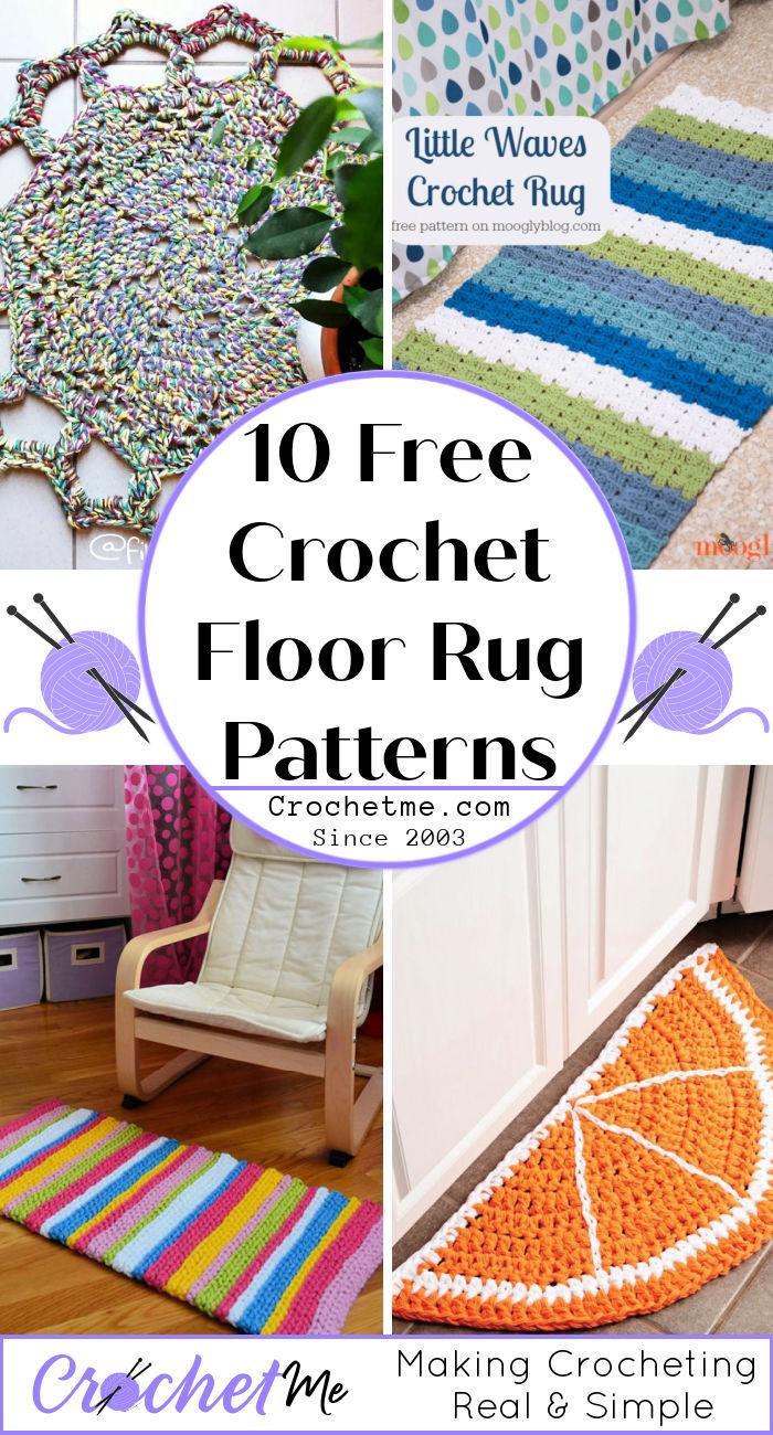 10 Free Crochet Floor Rug Patterns