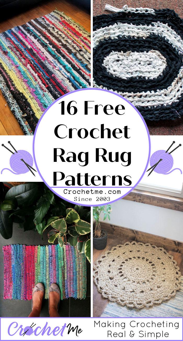 16 Free Crochet Rag Rug Patterns