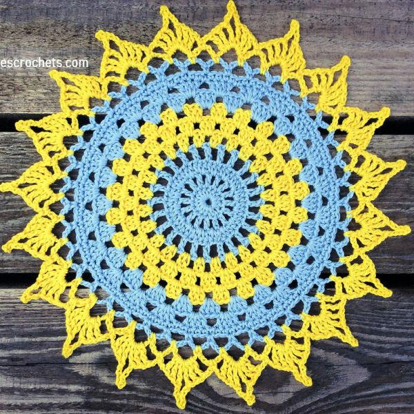 20 Free Crochet Placemats Pattern - Crochet Table Mat Pattern