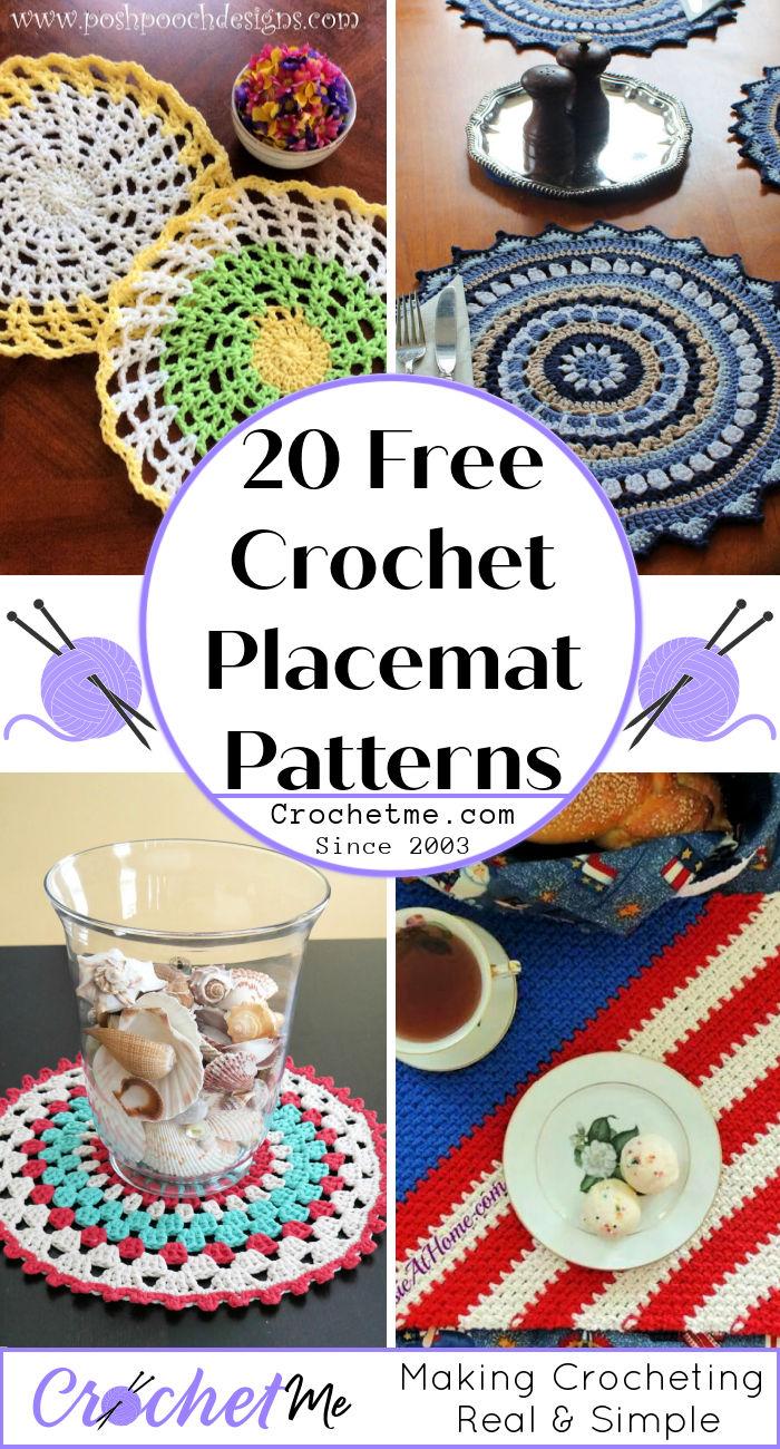 20 Free Crochet Placemats Pattern - Crochet Table Mat