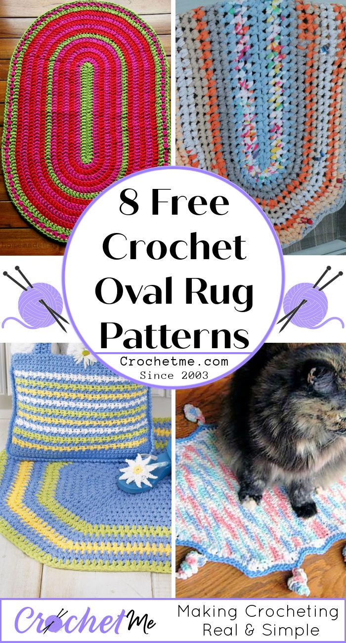 8 Free Crochet Oval Rug Pattern - How To Crochet An Oval