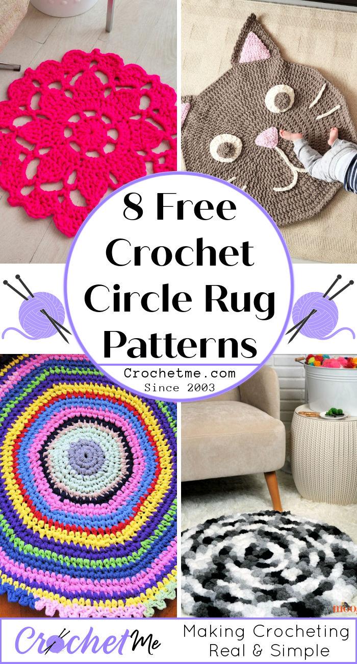 How to Crochet a Circle Rug  Crochet Circle Rug Patterns