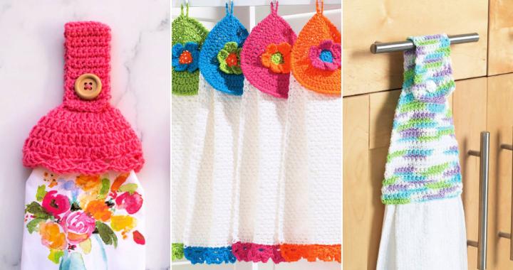 Hanging Dish Towel, Kitchen Towel, Hand Towel With Header and Loop