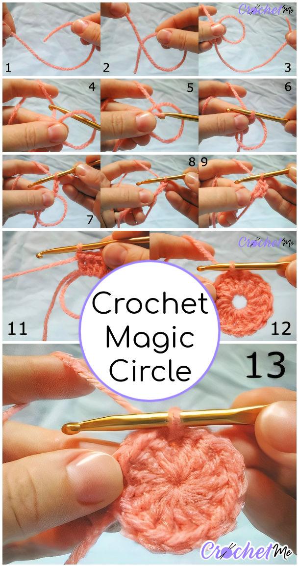Crochet Magic Circle or Crochet Magic Ring Step by Step Tutorial
