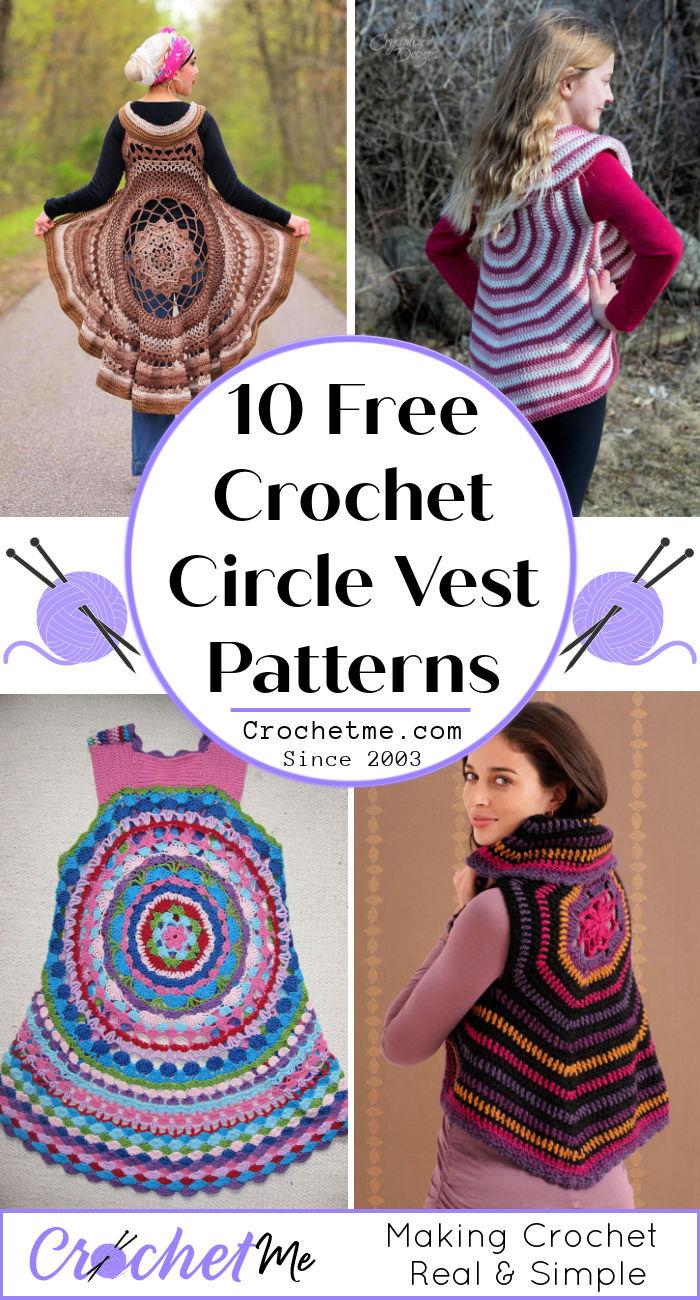 10 Free Crochet Circle Vest Patterns