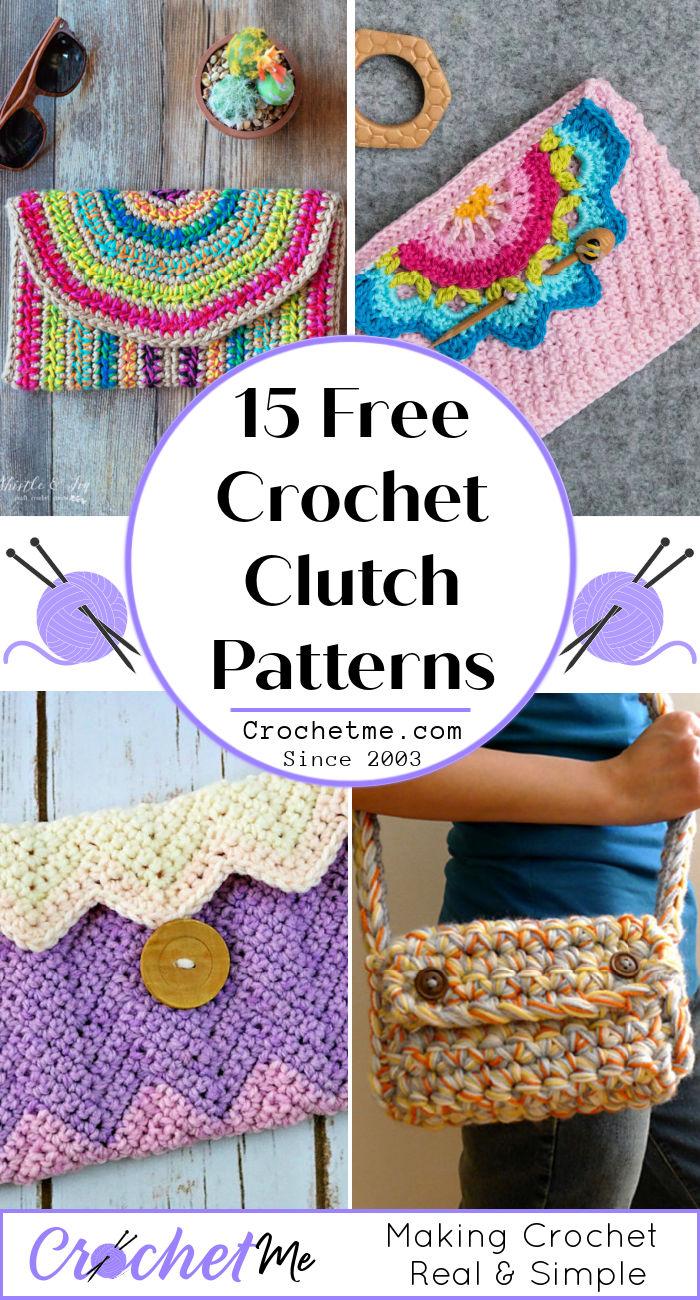 15 Free Crochet Clutch Patterns Crochet Clutch Bag Pattern