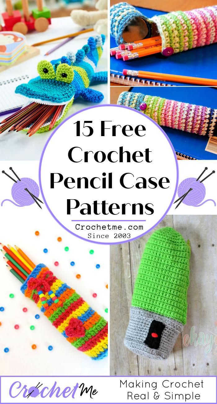 15 Free Crochet Pencil Case Patterns