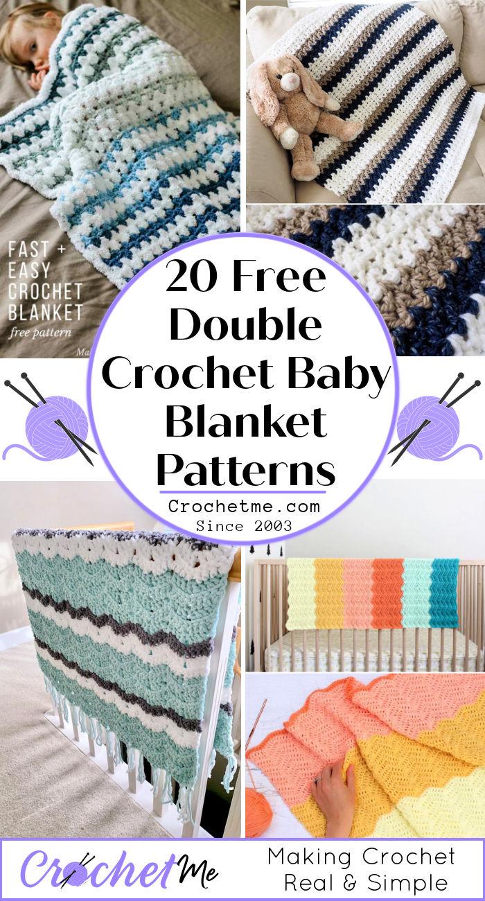 20 Easy Double Crochet Baby Blanket Patterns Free