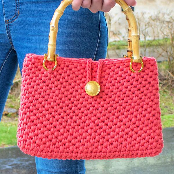 Handmade crochet handbag crochet purse shoulder bag Women handbag.