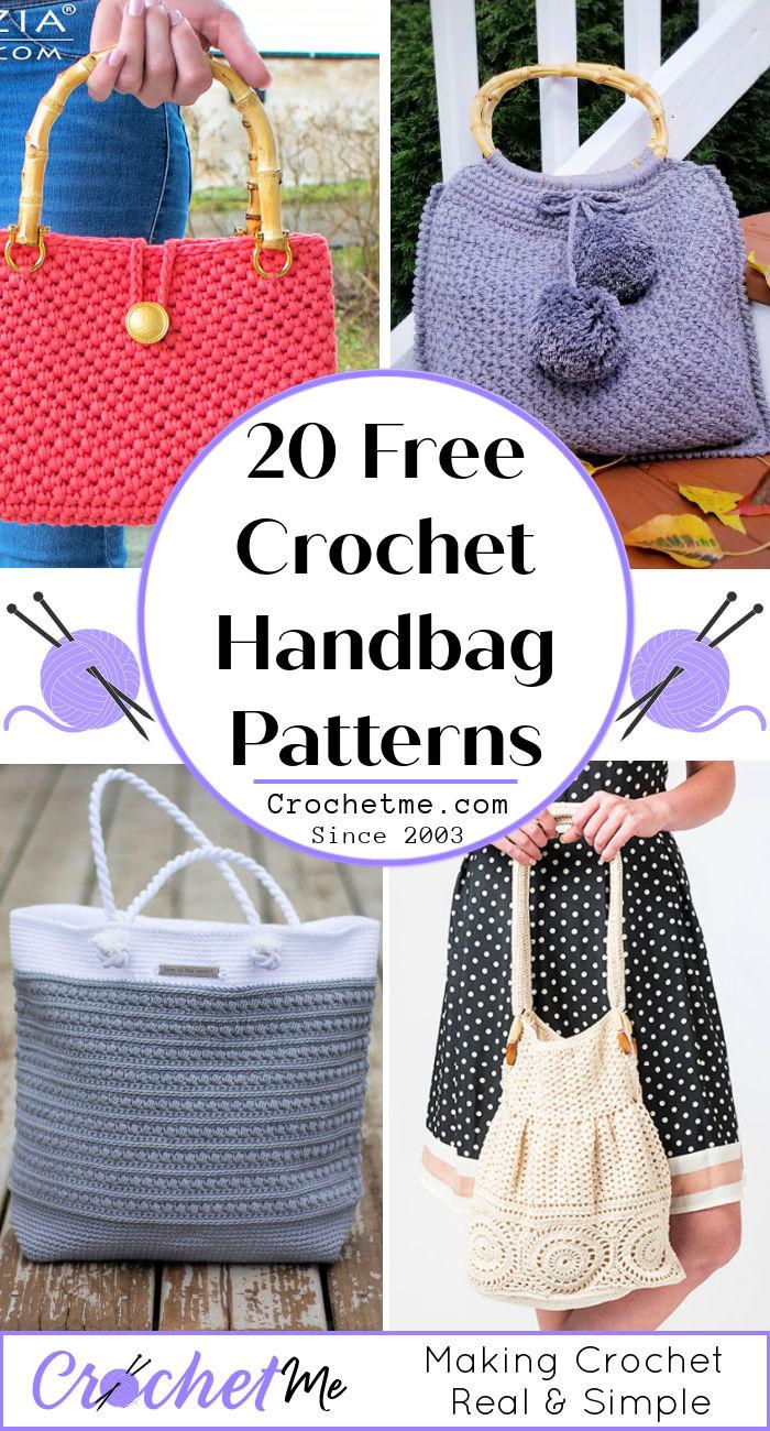 20 Free Crochet Handbag Patterns | crochet shoulder bag pattern free
