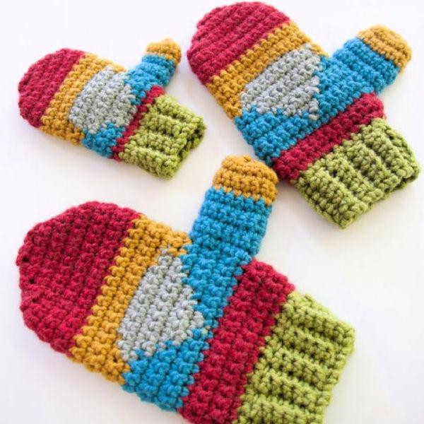 20 Free Crochet Mitten Patterns