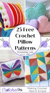 25 Free Crochet Pillow Patterns - Crochet Me