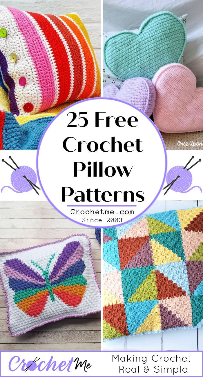 25 Free Crochet Pillow Patterns