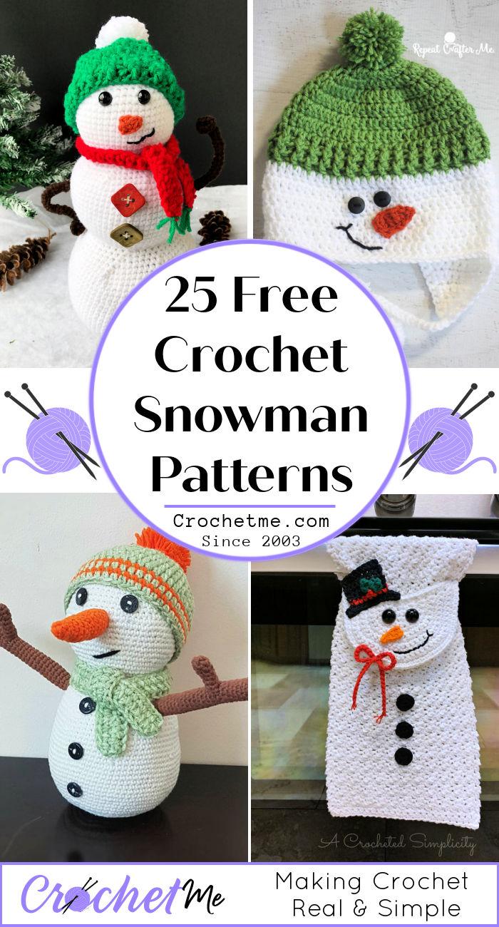 25 Free Crochet Snowman Patterns 2022