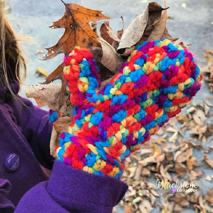 Crochet Friday Mittens Pattern