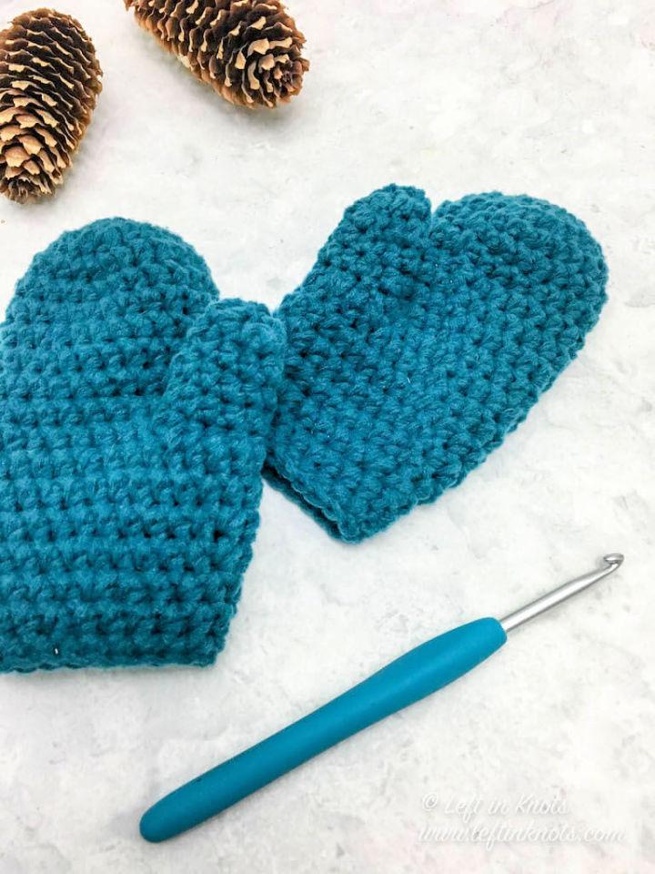 Crochet Mittens for Little Kids