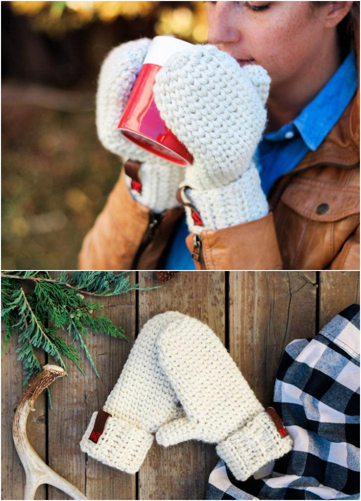 Crochet Morning Mittens Pattern