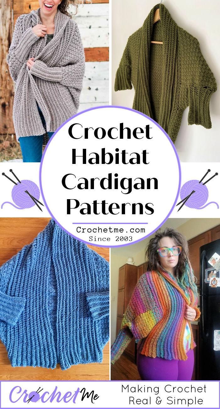 Habitat Cardigan - 10 Free Crochet Sweater Pattern