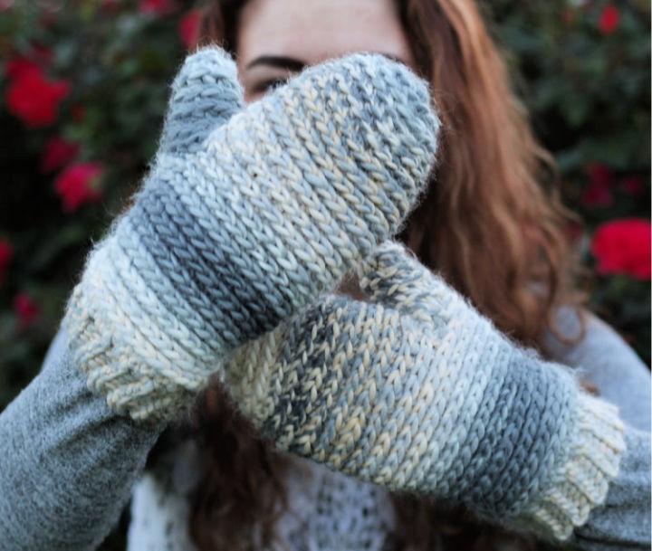Noelle Knit Look Mittens Free Crochet Pattern