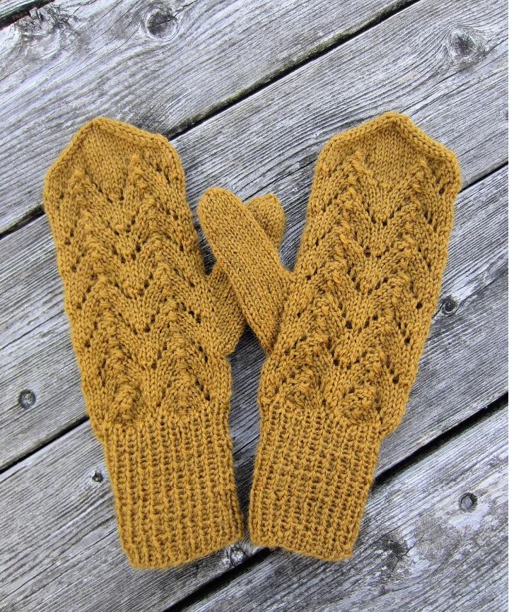 Simple to Crochet Autumn Mittens