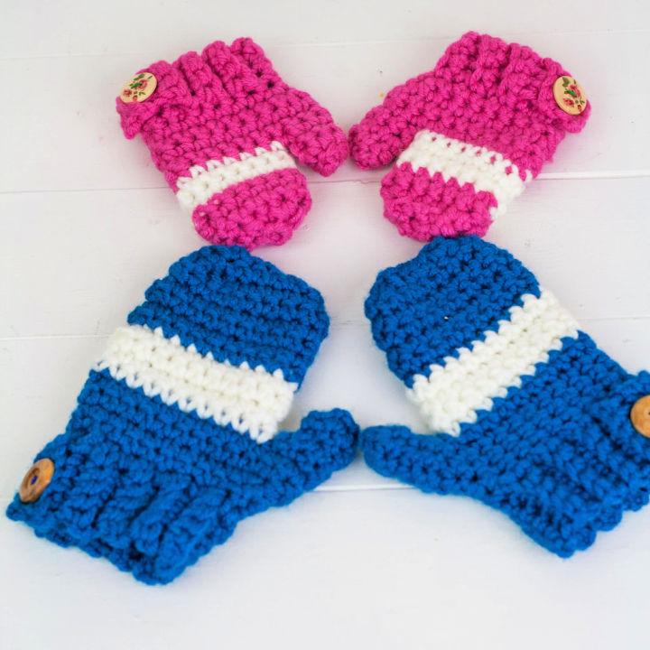 Toddler Crochet Mittens for Beginners