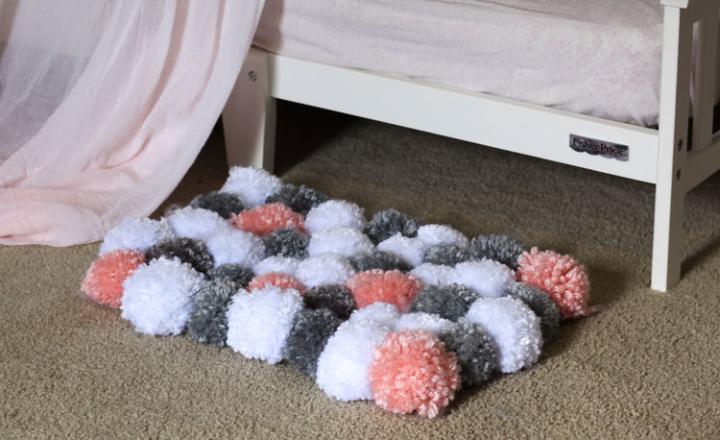 how to clean a pom pom rug