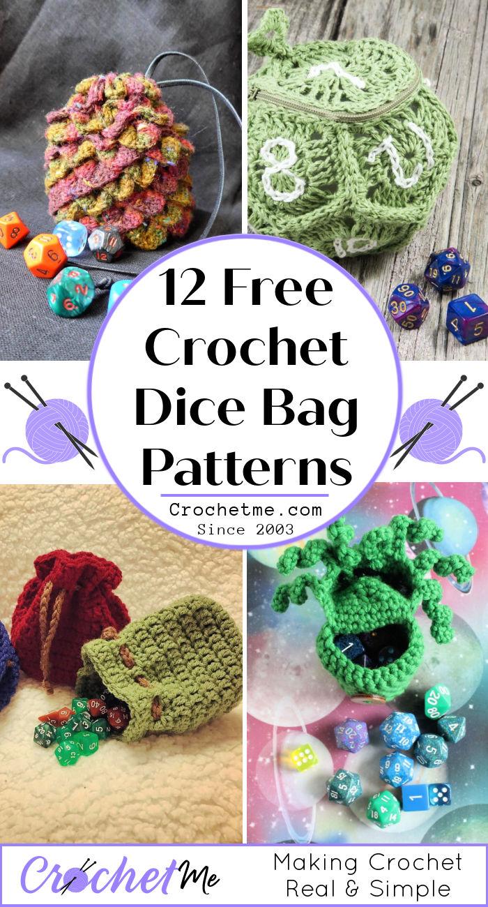 12 Free Crochet Dice Bag Patterns