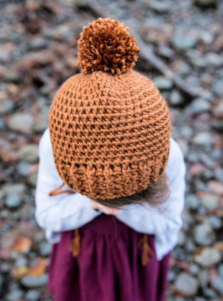 Free Crochet Bonnet Beanie Pattern