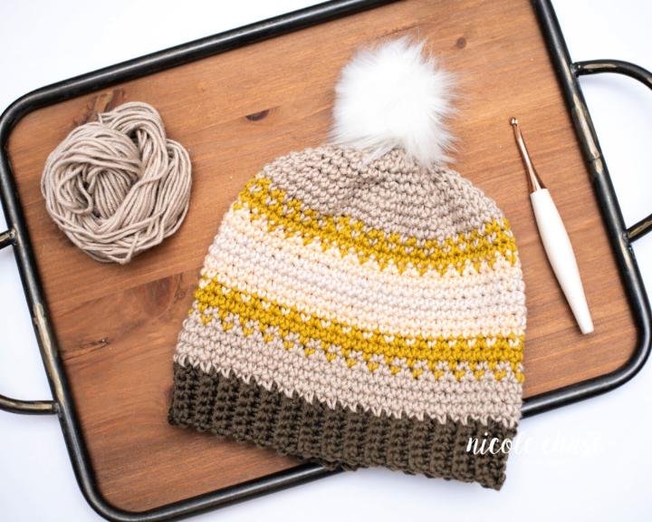 Gradient Beanie Free Crochet Pattern