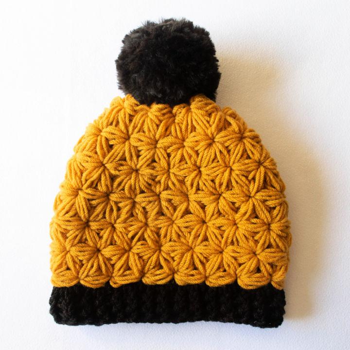 Jasmine Stitch Crochet Beanie Free Pattern