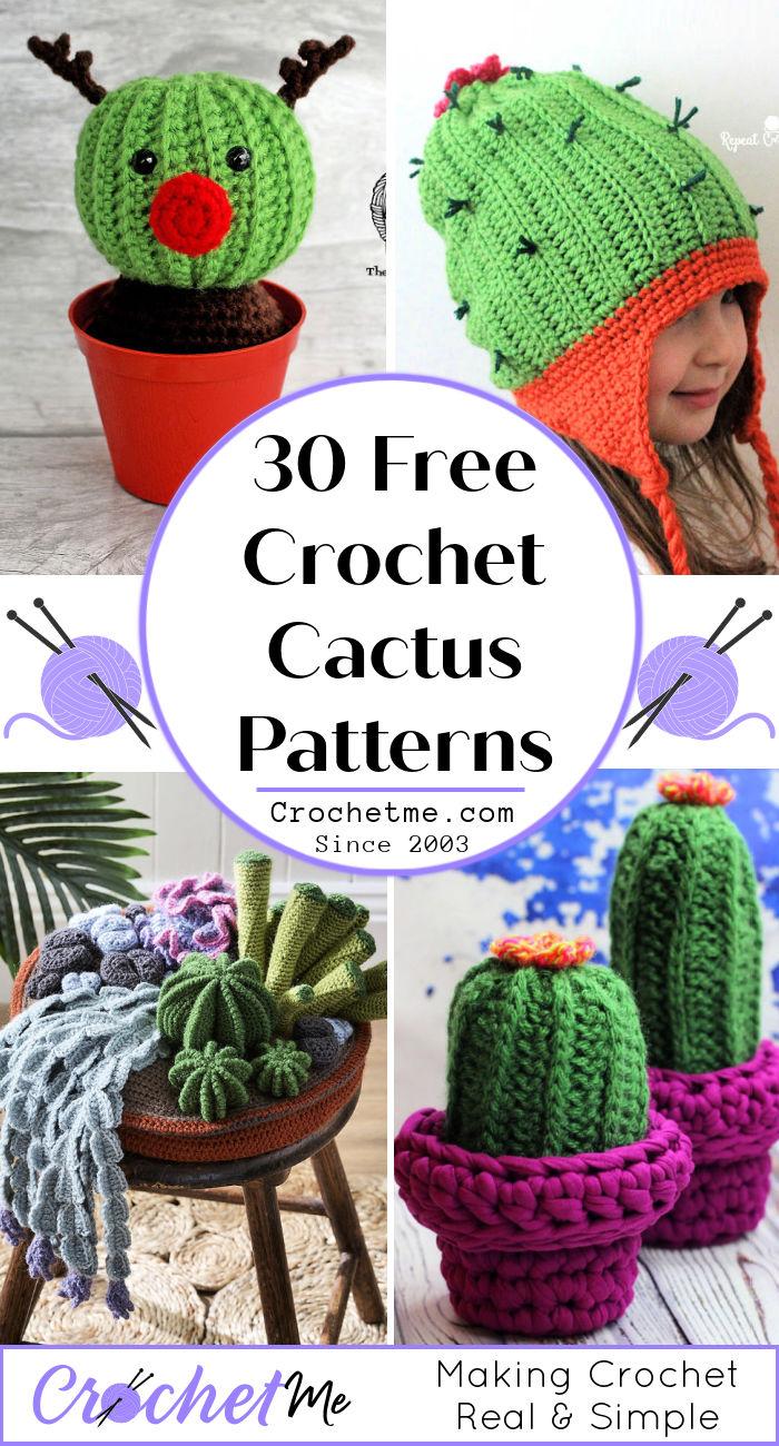 30 Free Crochet Cactus Patterns