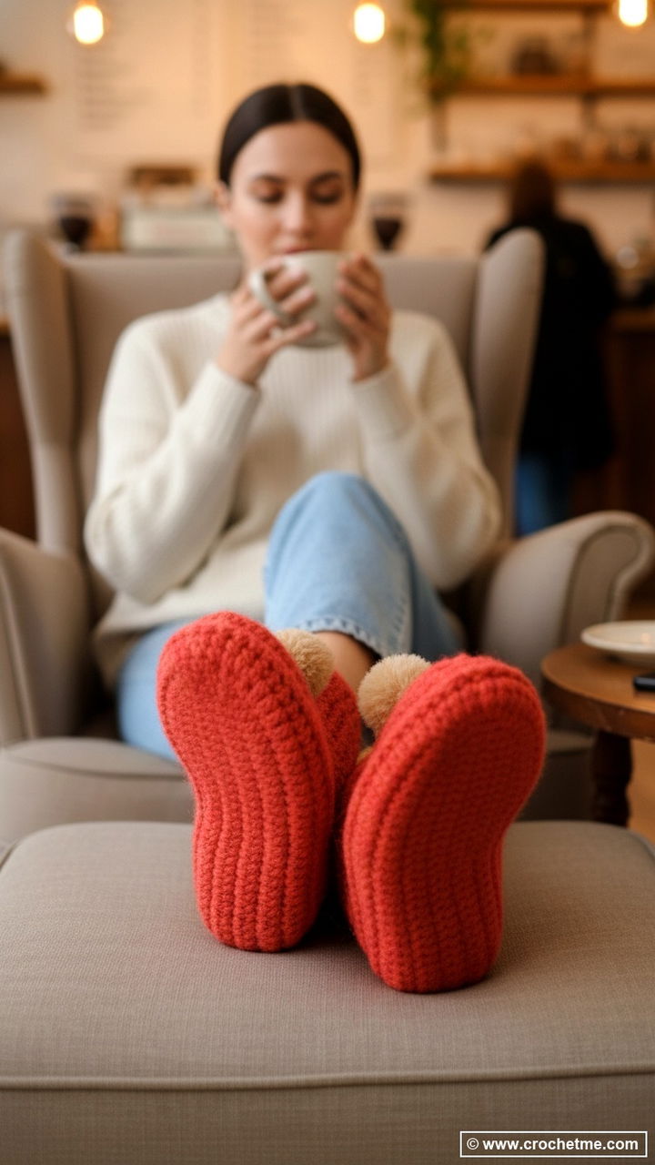Crochet Slippers 9