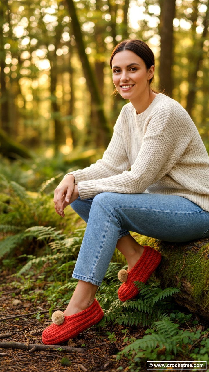 Easy Crochet Slippers pattern