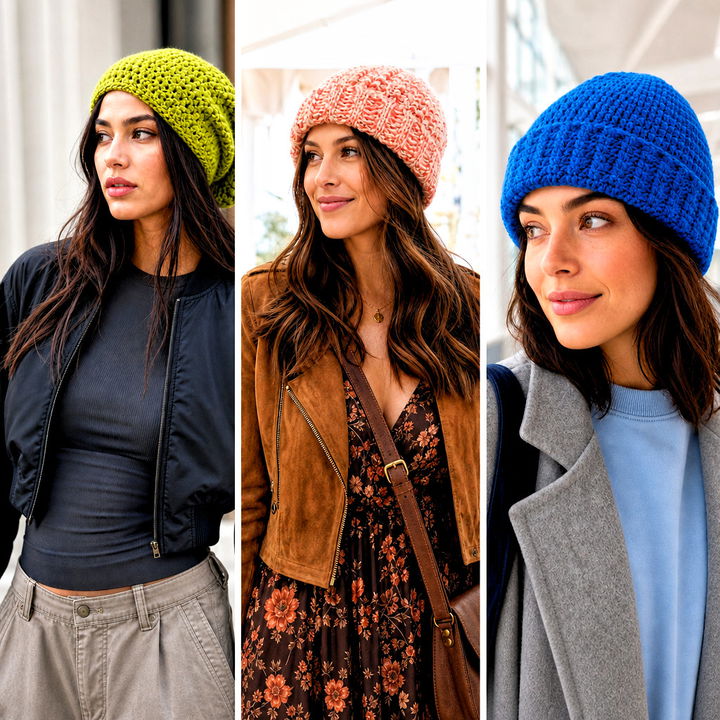 15 1.5 Hour Crochet Hat Outfit Ideas for Quick Cozy Looks