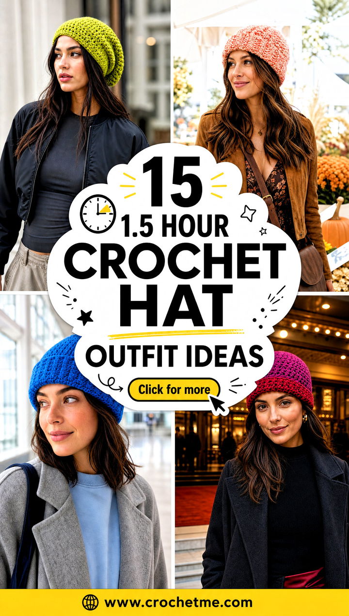 15 1.5 Hour Crochet Hat outfit ideas - 15 1.5 Hour Crochet Hat outfit ideas