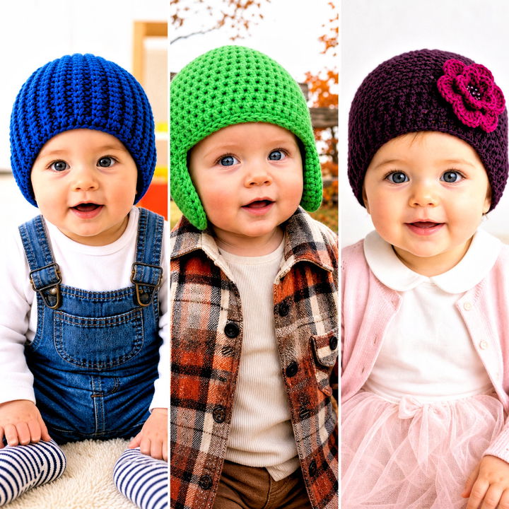 15 12 Month Crochet Hat Outfit Ideas for Cozy Baby Style